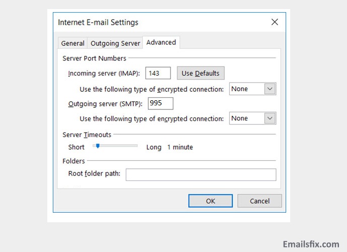 Choose ‘Internet email Address’ 