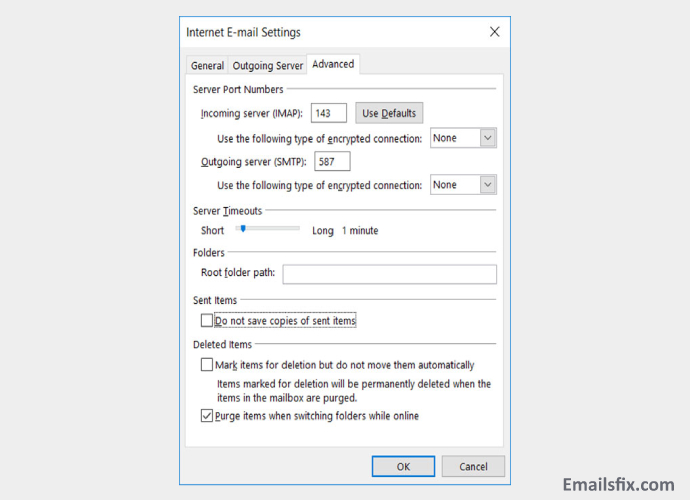 cox account settings for outlook 365