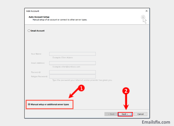 Manual-Account-set-up-1and1-Email-Settings-For-Outlook-2013