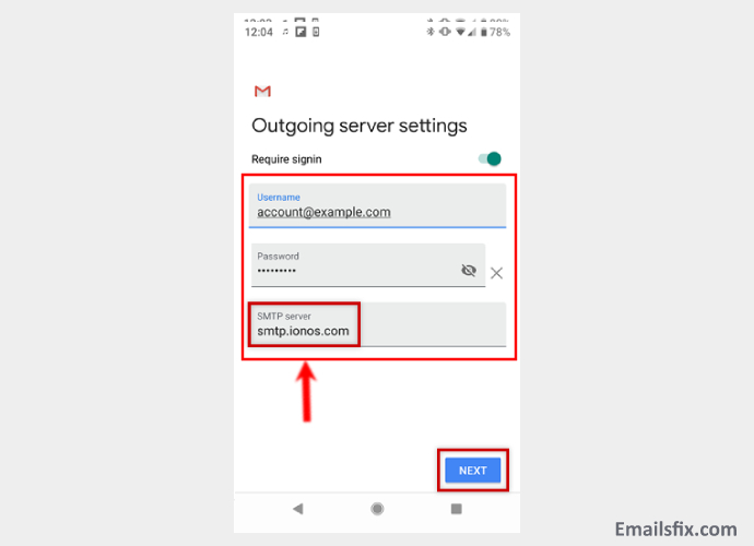 SMTP-server-1and1 Email Server Settings For Android