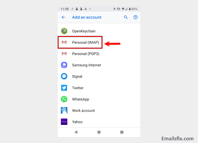 personal-IMAP-or-PoP3-account-1and1 Email Server Settings For Android