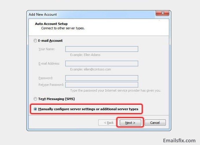 what are the comcast email server settings