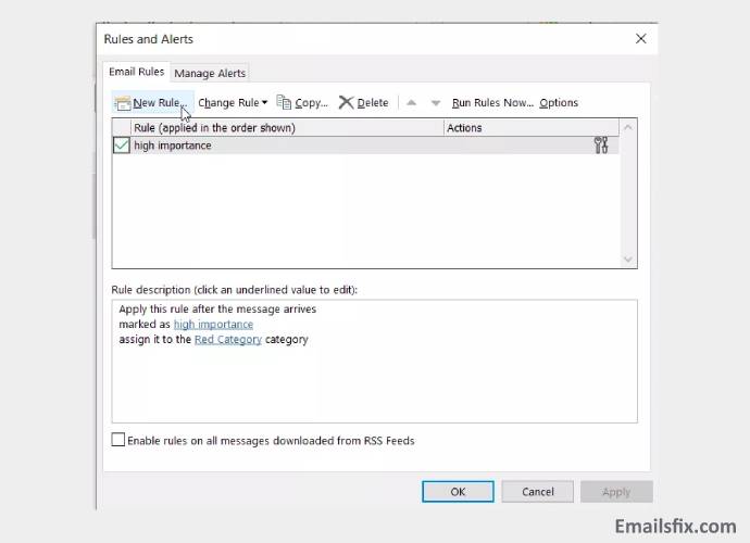 New Rule - How to Auto Bcc Yourself in Outlook