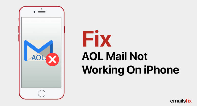 Why is aol mail not working on iphone