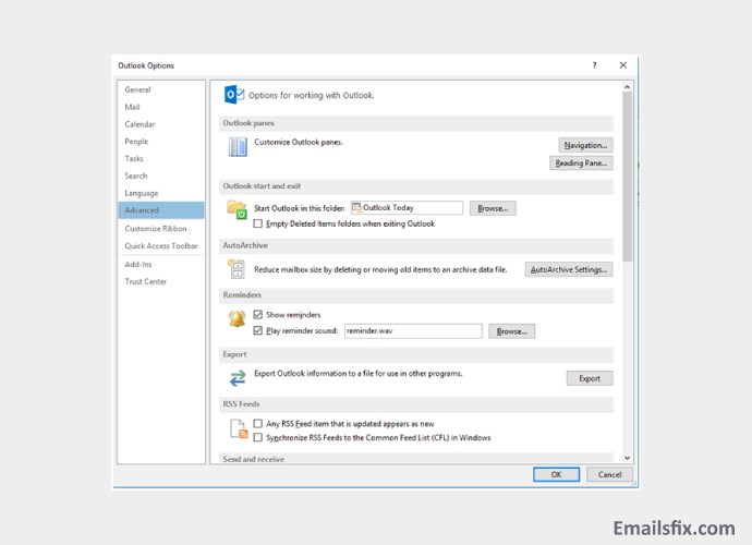 outlook 2016 reminders not popping up in front