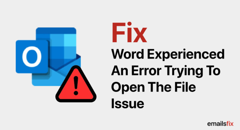 Word experienced an error trying to open the file как исправить