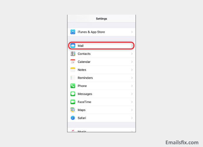 Mail - Yahoo mail settings for iPhone