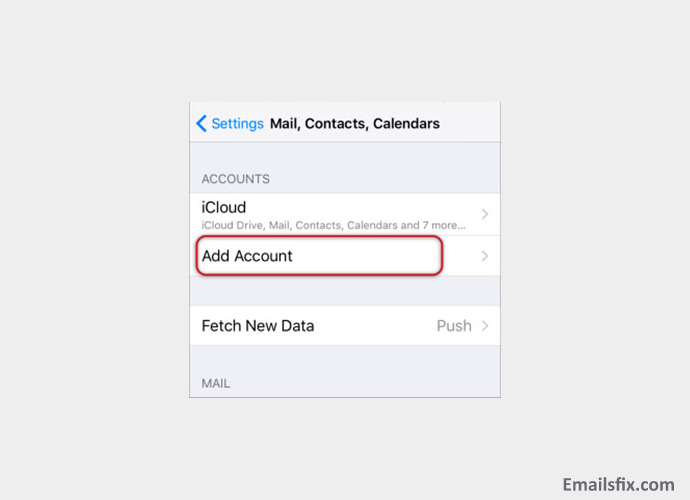 Add account - Xplornet email settings iphone