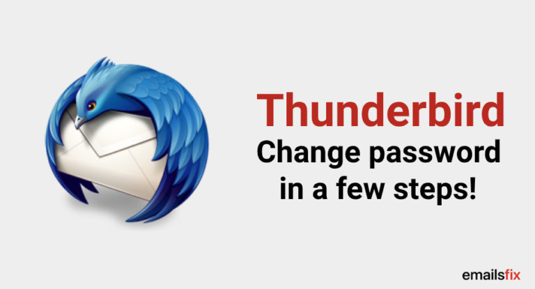 change password thunderbird email account